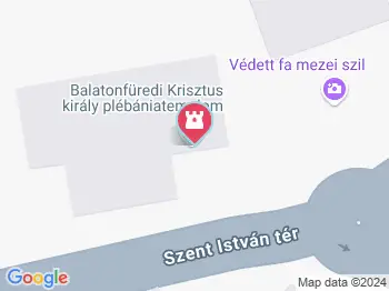 Krisztus király plébániatemplom Balatonfüred a térképen