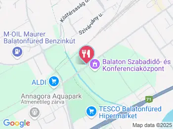 Laguna Étterem Balatonfüred a térképen