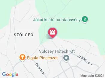 Lóczy-barlang Balatonfüred a térképen