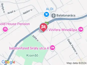 LUX Apartman Balatonfüred Balatonfüred a térképen