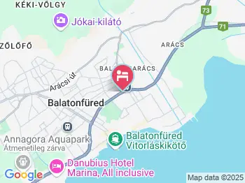 Papok Apartmanjai Balatonfüred a térképen