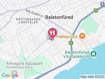 Peron Pizzéria Balatonfüred a térképen