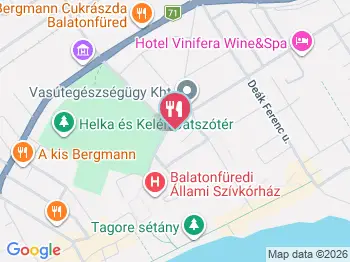 Petit Bois Rooftop Balatonfüred a térképen