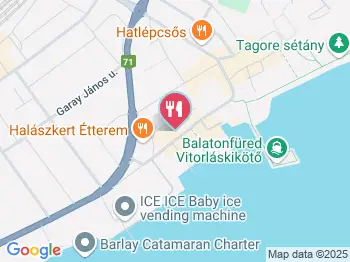 Vitorlás étterem Balatonfüred a térképen