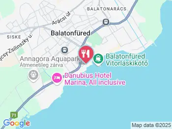 Portunus Étterem Balatonfüred a térképen