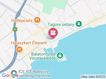 Rabindranath Tagore szobra Balatonfüred a térképen