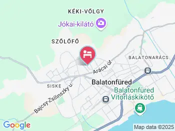 Rózsa Panzió Balatonfüred a térképen