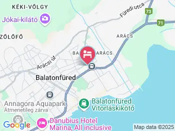 Rózsa Villa Balatonfüred a térképen