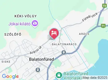 Sára Apartmanház Balatonfüred a térképen