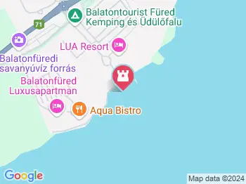 Széchenyi Strandfürdő Balatonfüred a térképen