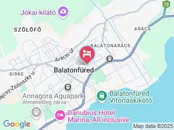 Szőlőlugas Vendégház Balatonfüred a térképen