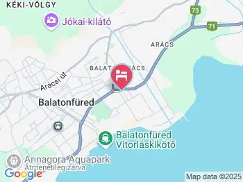 Szórád Vendégház Balatonfüred a térképen
