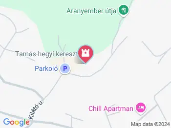 Tamás-hegyi kereszt Balatonfüred a térképen