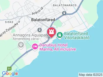 Zákonyi-park Balatonfüred a térképen