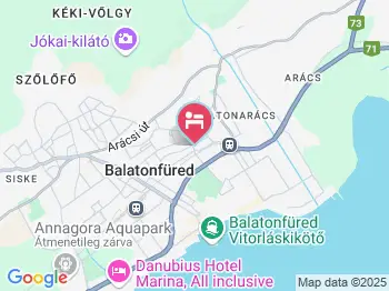 Zöld Ház Panzió Balatonfüred a térképen