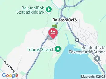 Balatoni Apartman Balatonfűzfő a térképen