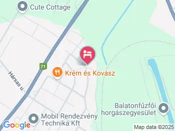 Boglárka Nyaralóház Balatonfűzfő a térképen