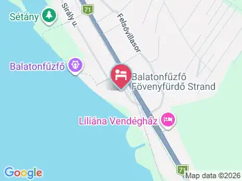 Föveny Apartmanok Balatonfűzfő a térképen