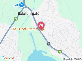 Kék Öböl Étterem & Panzió Balatonfűzfő a térképen