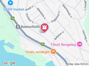 Mámai templomrom Balatonfűzfő a térképen