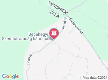 Becehegyi Szentháromság Kápolna Balatongyörök a térképen