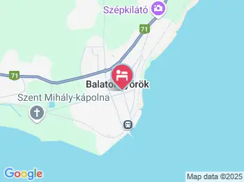 Emil Panzió Balatongyörök a térképen