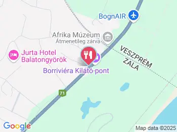 Paphegyi Csárda Balatongyörök a térképen
