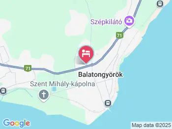 Tóth Nyaraló Balatongyörök a térképen