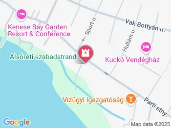 Alsóréti szabadstrand Balatonkenese a térképen