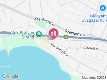 Nádas Csárda Balatonkenese a térképen