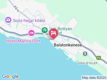 Parti Sétány Vendégház Balatonkenese a térképen