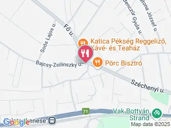 Pörc Balatonkenese a térképen