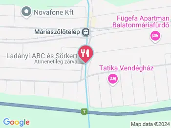 Ladányi Sörkert Balatonkeresztúr a térképen