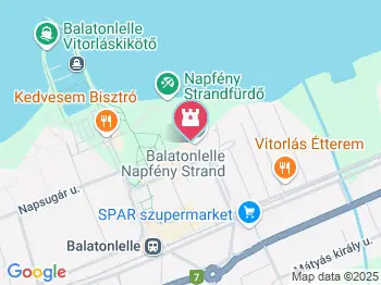 Aquasport mania Wibit Park Balatonlelle a térképen