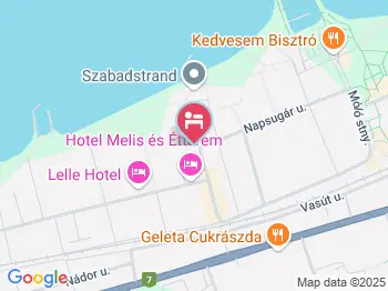 Árnyas Villa Balatonlelle a térképen