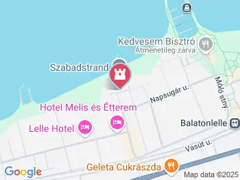 Balatonlelle Nyugati szabadstrand Balatonlelle a térképen