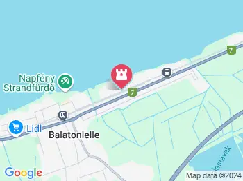 Balatonlellei műjégpálya Balatonlelle a térképen