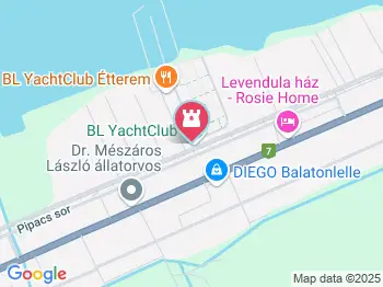 BL Yachtclub Balatonlelle a térképen