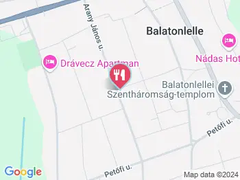 Bögre Csárda Étterem Balatonlelle a térképen