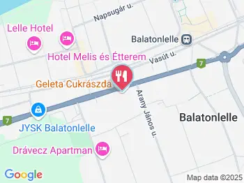 Geleta Cukrászda Balatonlelle a térképen