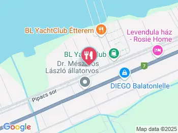 Hotel Francoise étterme Balatonlelle a térképen