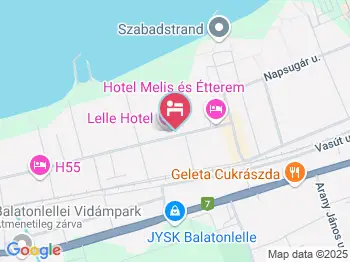 Hotel Lelle Balatonlelle a térképen