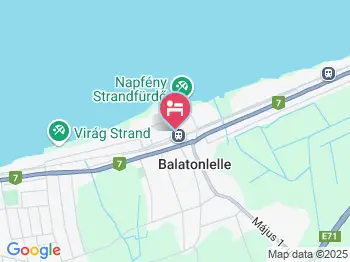 Hotel Lidó Balatonlelle a térképen