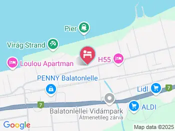 Hotel Napfény Balatonlelle Balatonlelle a térképen