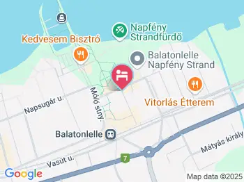 Hotel Tiffany Balatonlelle Balatonlelle a térképen