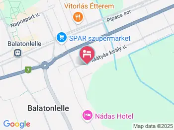 Írisz Apartmanház Balatonlelle a térképen