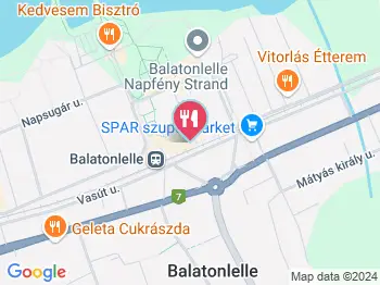 Kapitány Pizzeria Balatonlelle a térképen