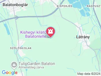 Kishegyi kilátó Balatonlelle a térképen