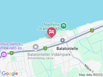 Komáromi Apartmanház Balatonlelle a térképen