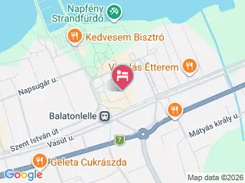 Krisztina Villa Balatonlelle a térképen